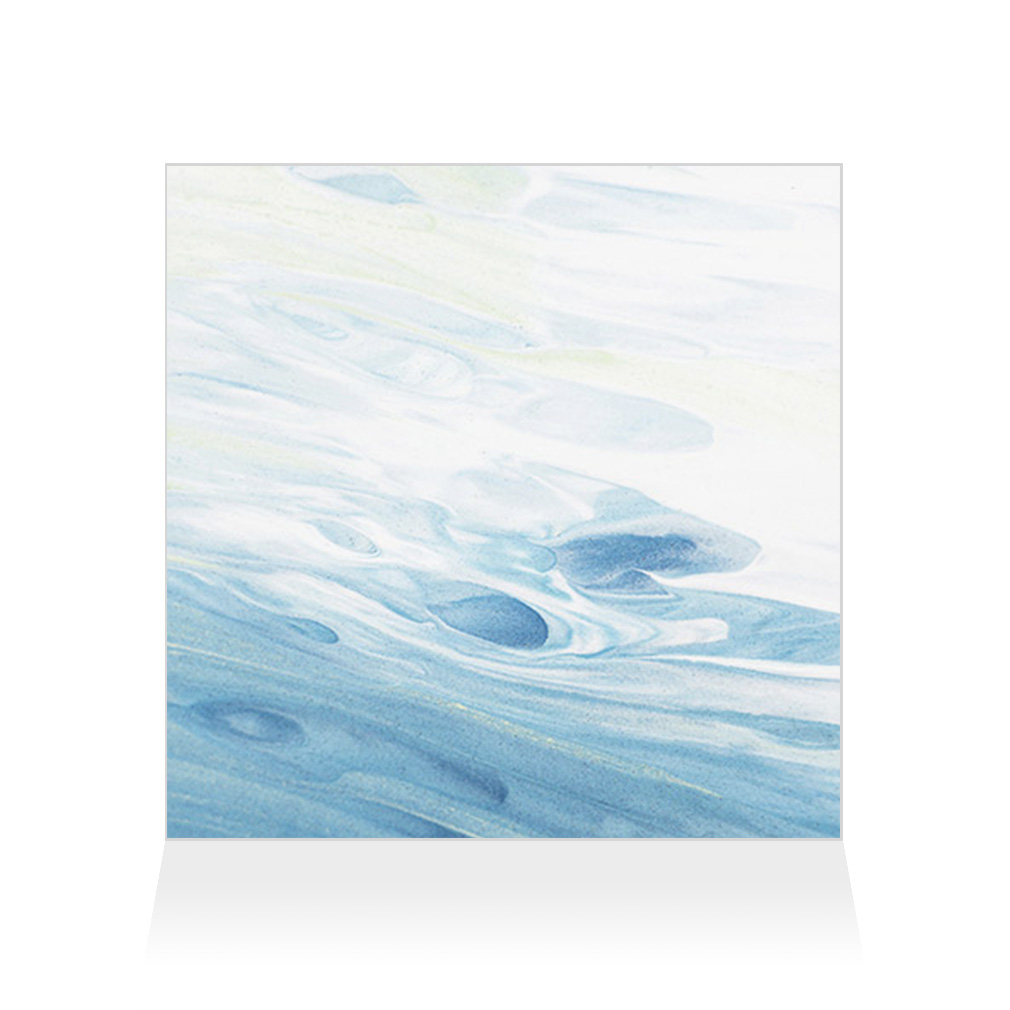 Letrero de pared decoración del hogar blanco y azul mar estilo B arte abstracto marco de fotos - Imagen 10 de 11